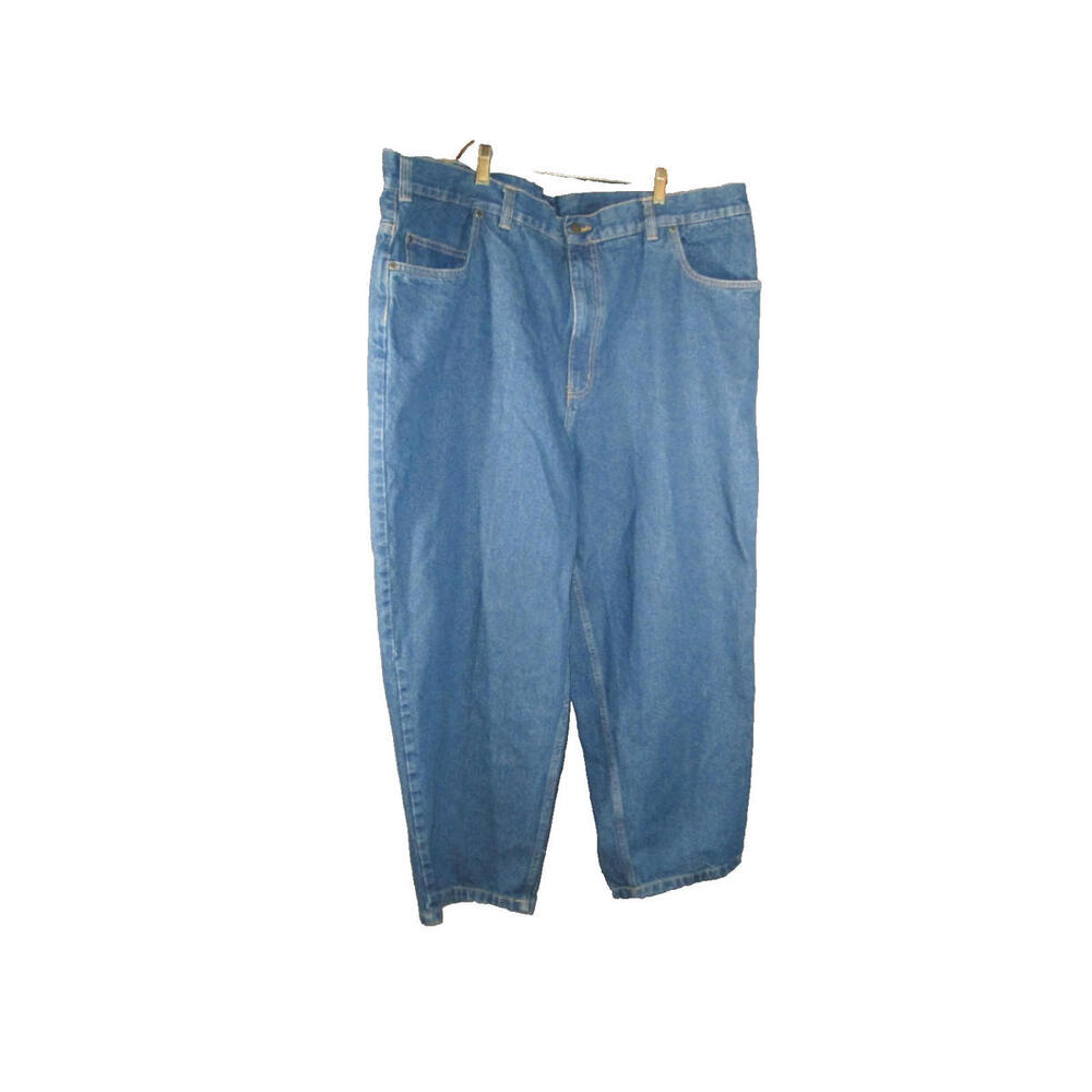 Harbor Bay HOB Authentic Brand Men’s Jeans 46x28 Blue Denim Straight Leg Cotton